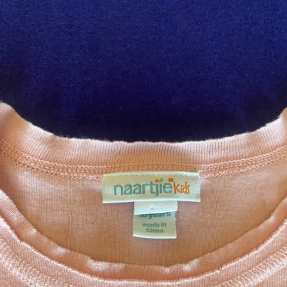 Naartjie Kid Pink Long Sleeve Dress Girls Size 10 - Picture 2 of 3